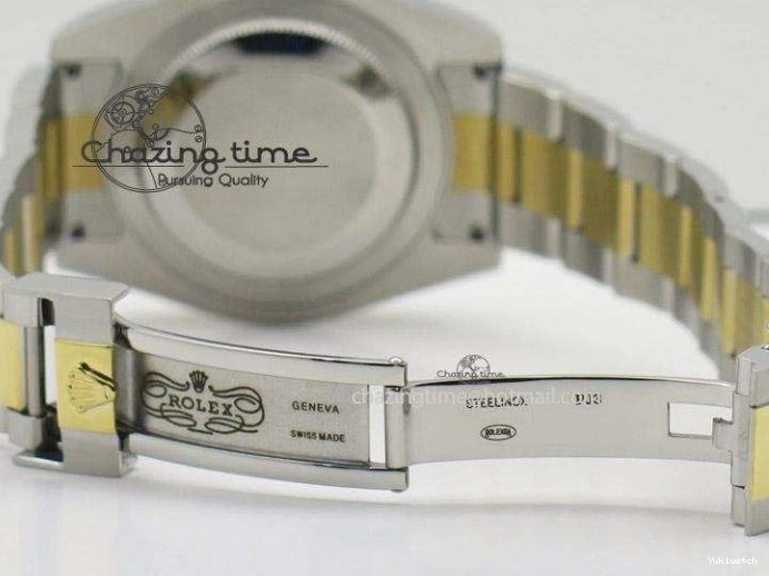 Black A2836 LN YG Submariner SS Bracelet Markers on Dial Diamonds 116613 0418